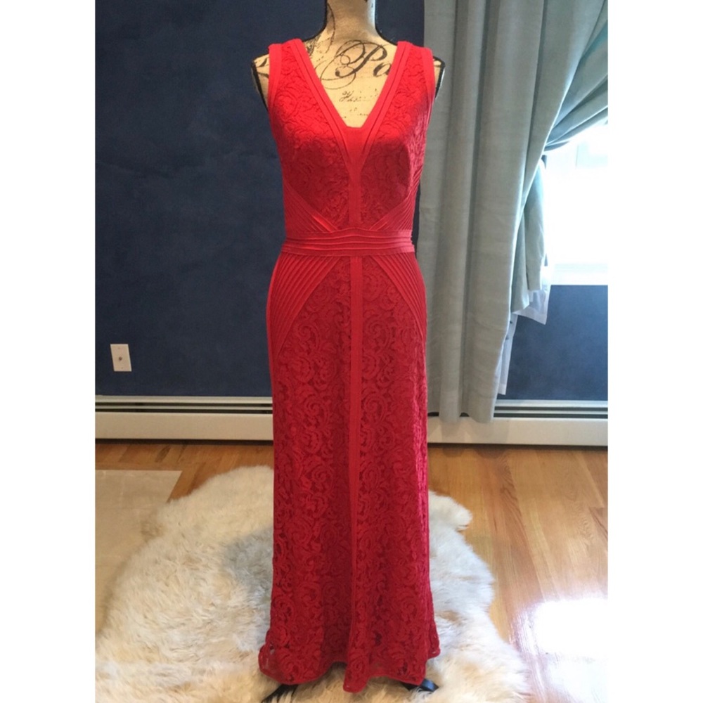 Tadashi Shoji Lace Red Dress